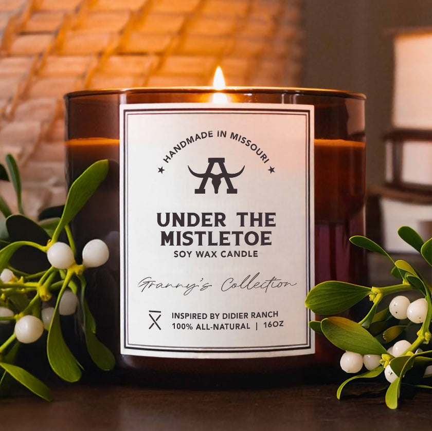 Under the Mistletoe All-Natural Soy Wax Candle | 16oz – Algiere Ranch