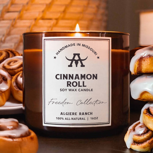 Cinnamon Roll All-Natural Soy Wax Candle | 16oz