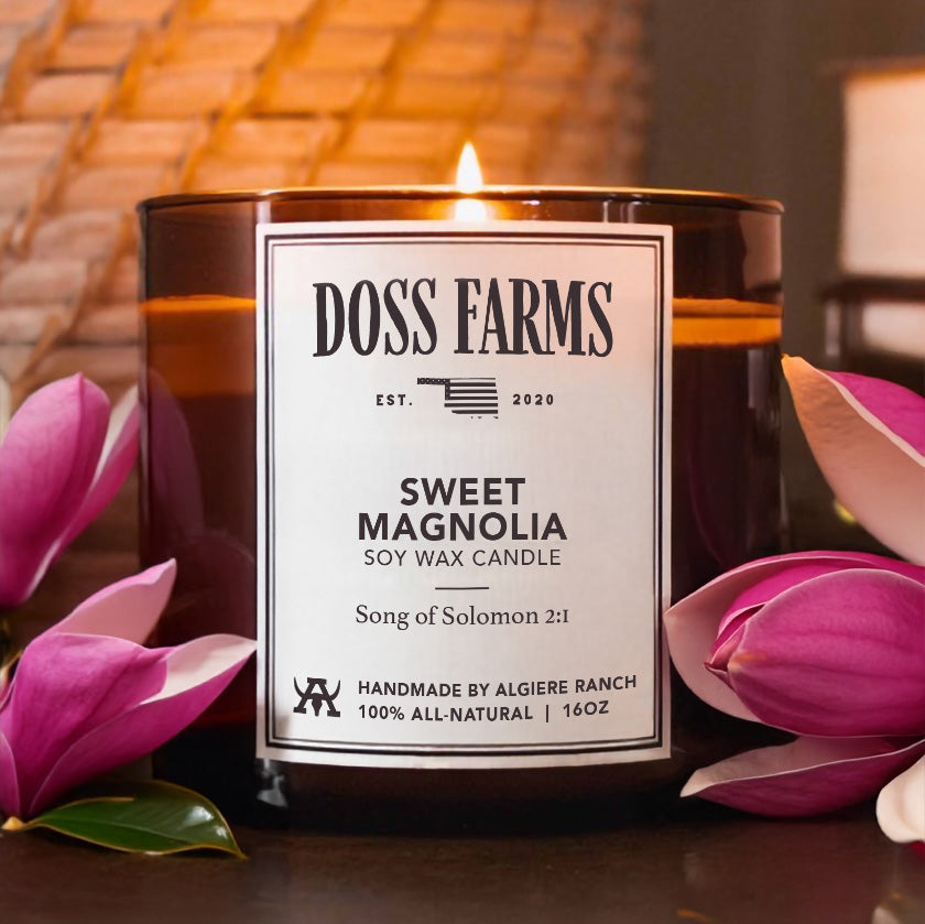 Sweet Magnolia All-Natural Soy Wax Candle | 16oz