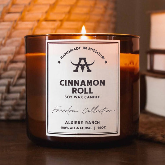 Cinnamon Roll All-Natural Soy Wax Candle | 16oz
